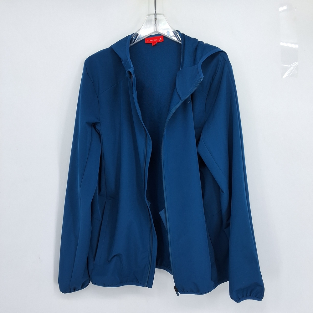 REDVANLEY large Women's Blue Hooded Jacket